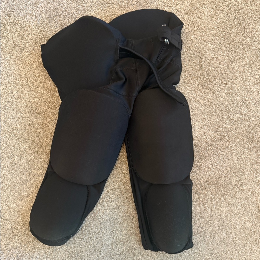 Kids Black Padded Football Pants